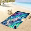 Wolf Art Print Beach Towel, Large Soft Quick Dry Towel for Beach Camping Swimming