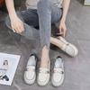 New single shoes spring and summer casual shallow mouth soft leather soft sole