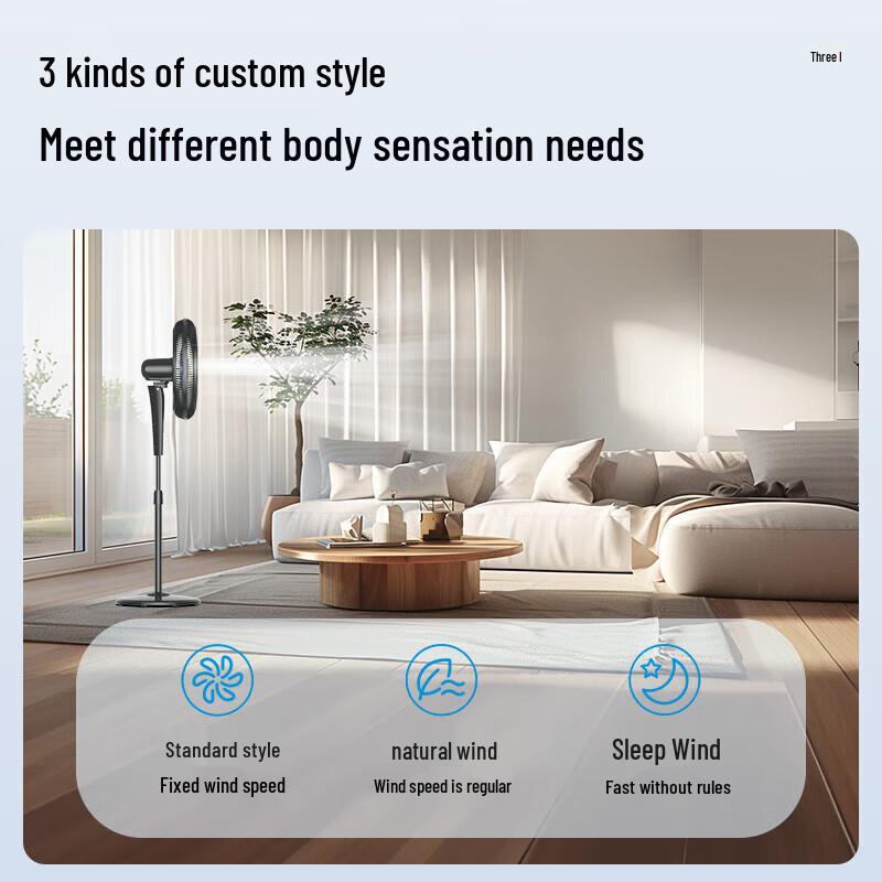Midea FS45-23DR Oscillating Floor Fan CN plug (adapter included)