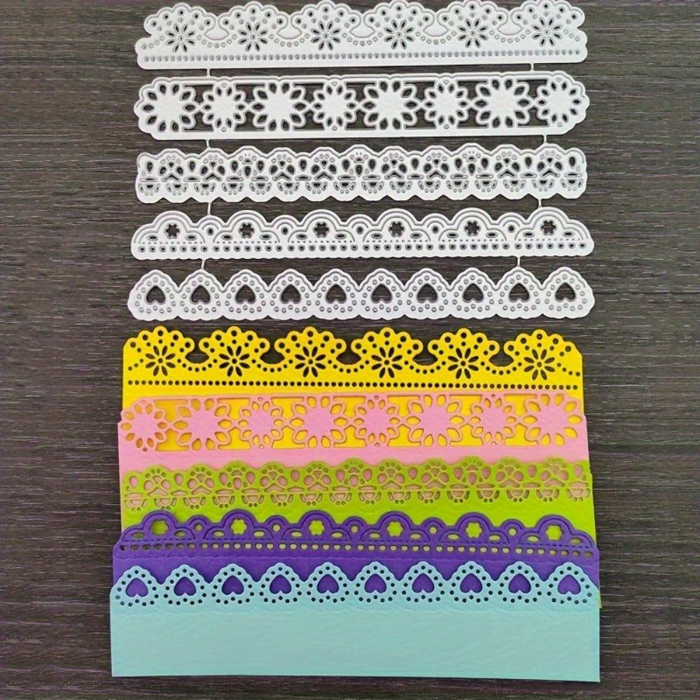 Lace Border Metal Cutting Die. Scrapbook Template for DIY Card & Album Crafts.