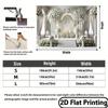 2D Flat 1 Piece Elegant White Floral Arch Party Banner Versatile Indoor and Outdoor Decoration No Need for Electricity