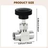 Valvola in Acciaio Inossidabile 304 per Strumenti, Sostituzione ad Alte Prestazioni, Micro-regolazione