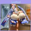 Adorable Rabbit Keychain For Couples Cute Cartoon Pvc Pendant Key Ring Bag Charm