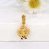 S925 Sterling Silver Painted Luck Bead DIY Jewelry Accessories with Water Knot Design and Handmade Braided Rope