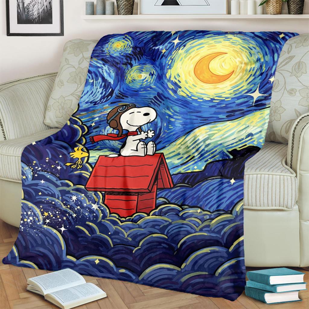 The Snoopy Family Portrait Blanket Is Suitable for Beds and Various Other Occasions, Making It A Perfect Gift for Friends