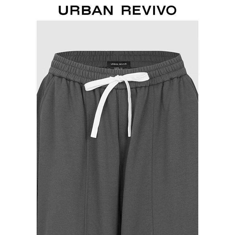 UR Women's Relaxed Fit Elastic Waist Curved Leg Pants