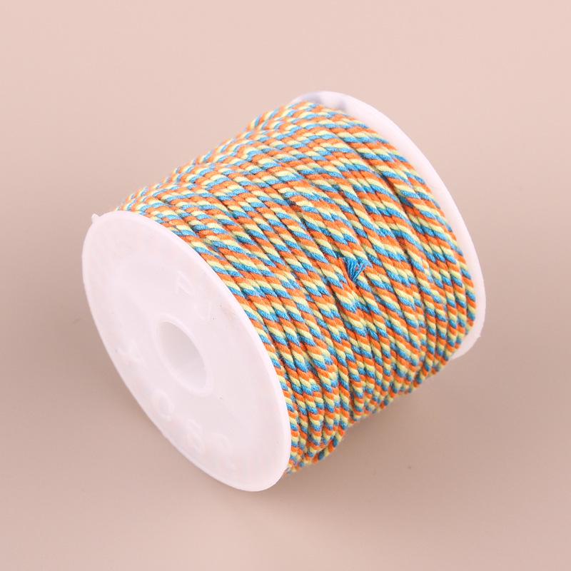 Hand-Twisted Cotton Thread: Tibetan Star Moon Bodhi Bracelet Weaving String.