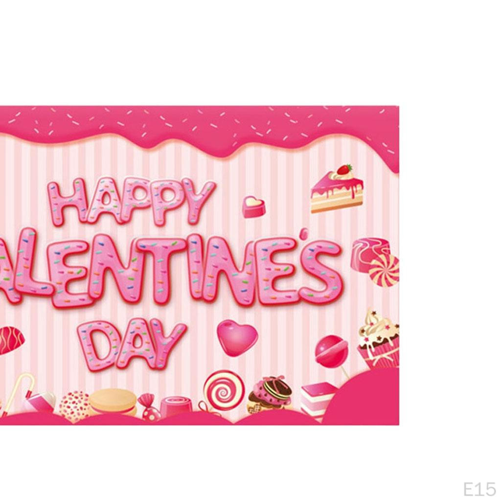 Garden Flag Decor Printed Romantic Holiday Banner Anniversary Valentines Day Party