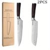 2PCS Stainless Steel Knife Sharpener Professional Kitchen Kitchen Knives Professional Chopper Utility Knife Boning Knife Chef Knife