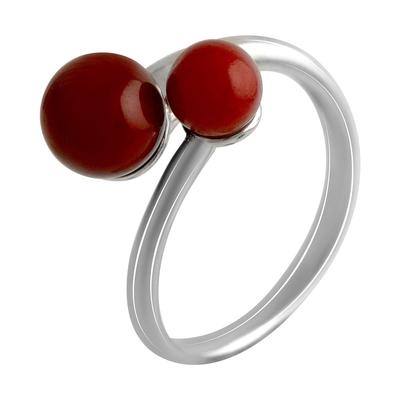 Zilveren ring met koraal (2136309)