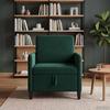 Storage Sofa in Dark Green 72 x 78 x 87 cm Polyester