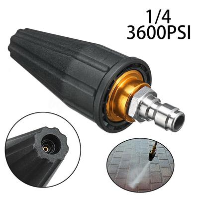 Tough and Reliable Turbo Rotating Spray Nozzle Designed for High Pressure Washers Up To 3600PSI with Fast Connection