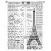 Black And White Paris Drawing Tulle Curtains for Living Room Drapes Window Sheer Modern Curtains for Bedroom Decor