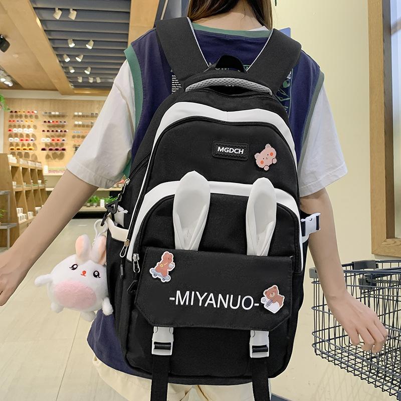 Schultasche Kinder Grundschüler Mädchen Hasenohren Rucksack Mittelschüler Oberstufenschüler Studenten Rucksack