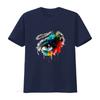 organic cotton t shirt colorseyess colorful eye elegant color vintage Washed homme Stylish Top For Everyday Wear Versatile