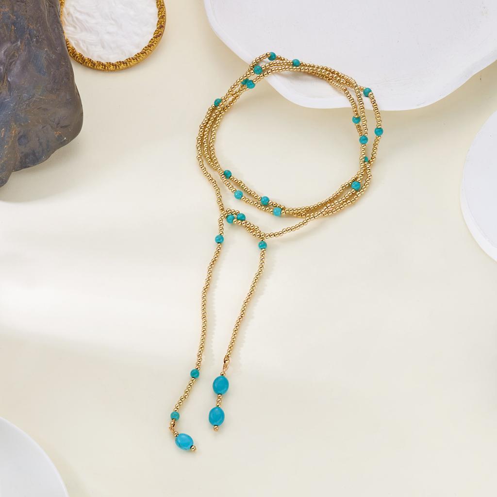 2026 New Creative Hip-hop Irregular CCB Long Necklace for Women  Super Light Y-shaped Pendant Necklace Jewelry Gift