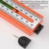 Multifunctional Foldable Angled Ruler Adjustable Positioning Scribing Protractor Marking Depth Measurement Tool Woodwork