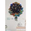 3d Wooden Space And Planets Children's Room Wooden Wall Clock Elf-2312023