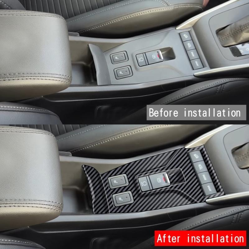 For Suzuki Fronx WDB3S WEB3S 2025 2026 ABS Carbonfiber Black Central Control AT Gear Shift Handbrake Panel Interior Accessories