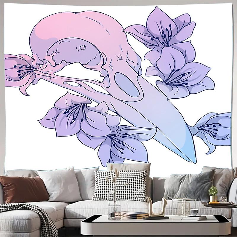 

Без рамы Цветочный Гобелен Ботанический Настенный Подвес Цветочный Настенный Декор Эстетичный Декор Комнаты Природный Гобелен Коттеджкор Декор Спальня 74x94cm(29x37in)