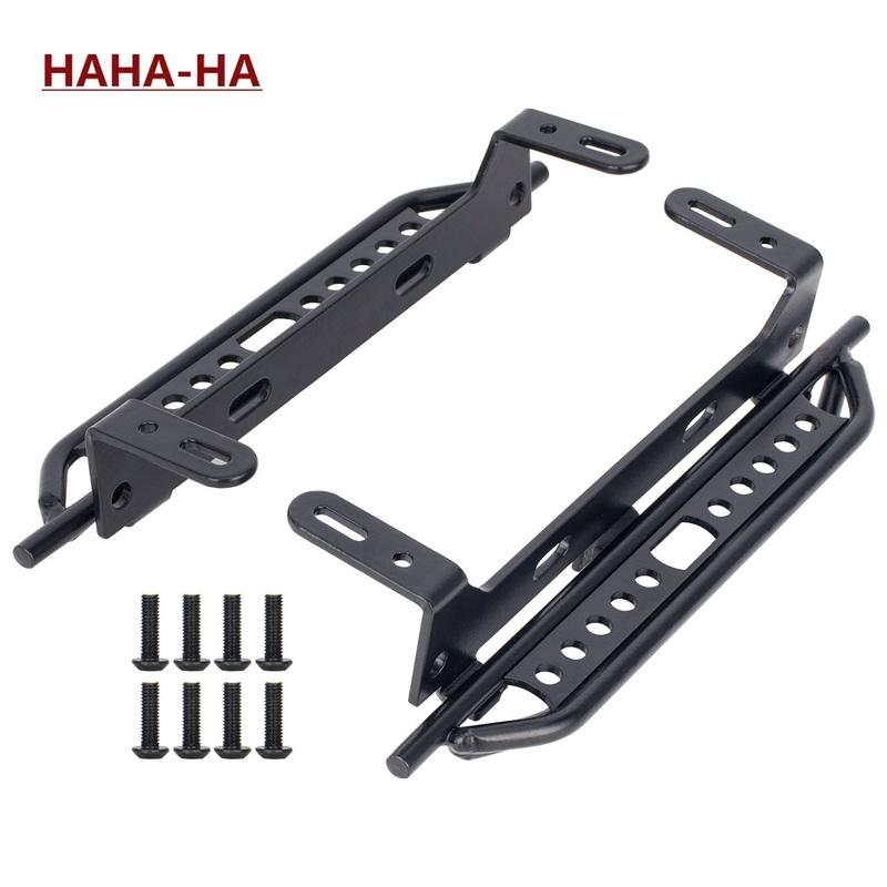 2Pcs Metal Side Pedal Steel Sliders Footboard for 1/10 RC Crawler Car TRX4 Defender Bronco Upgrade Parts