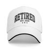 Retired Est Casual Baseball Cap Running Hippie Trucker Hat Summer Unisex Men Y2K Cool Snapback Cap