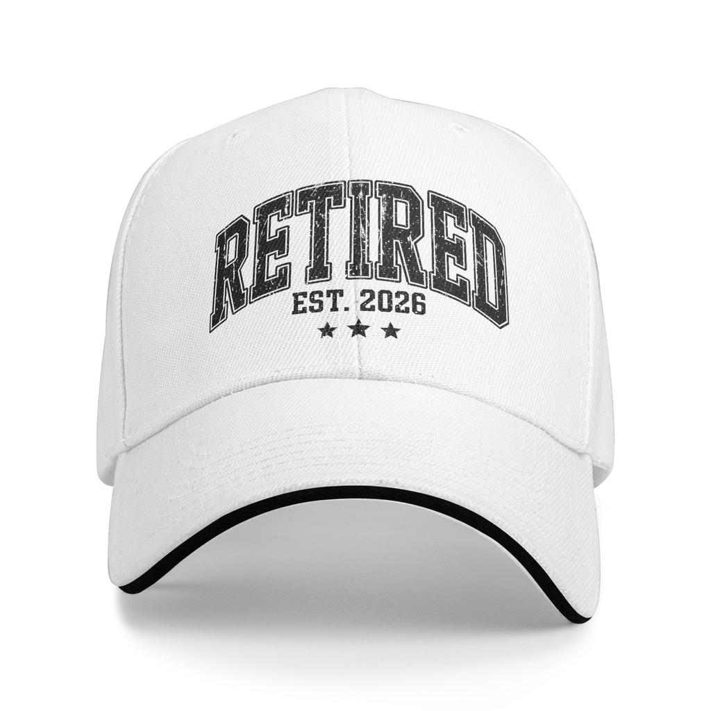 Retired Est Casual Baseball Cap Running Hippie Trucker Hat Summer Unisex Men Y2K Cool Snapback Cap