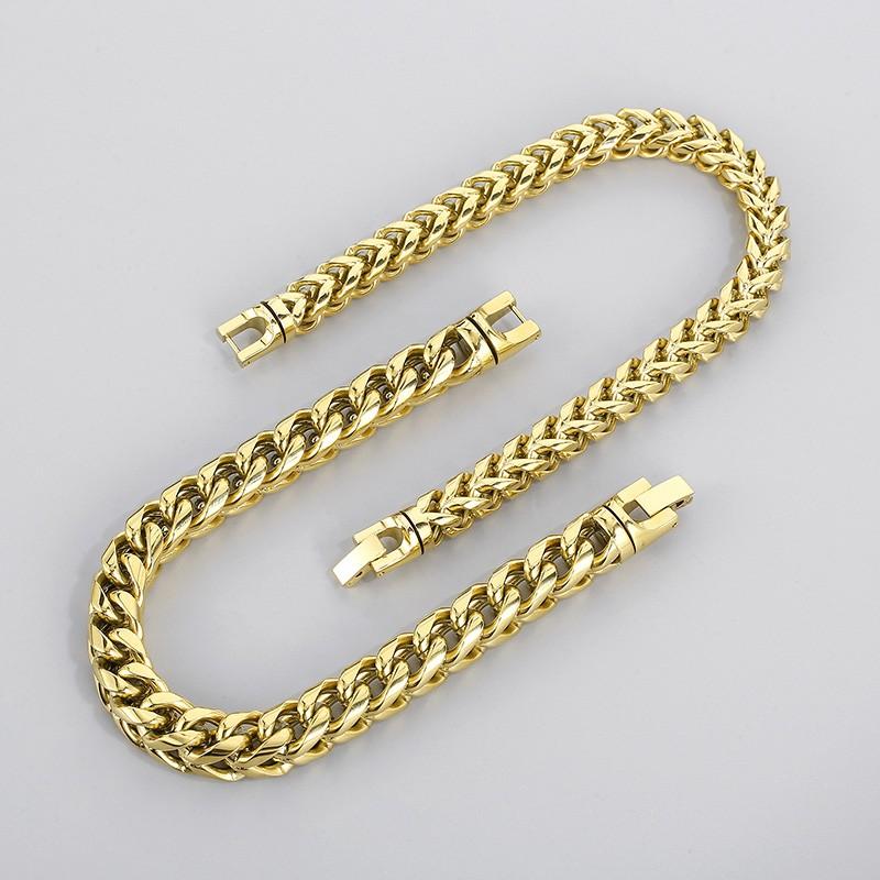 Rainbow Bbracelet 10mm Hip Hop Herringbone Chain Bracelet for Men Rock 316L Stainless Steel Multicolour Motorcycle Party Jewelry