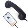 Retro Telephone Style Type-C Plug Mobile Headset with External Microphone