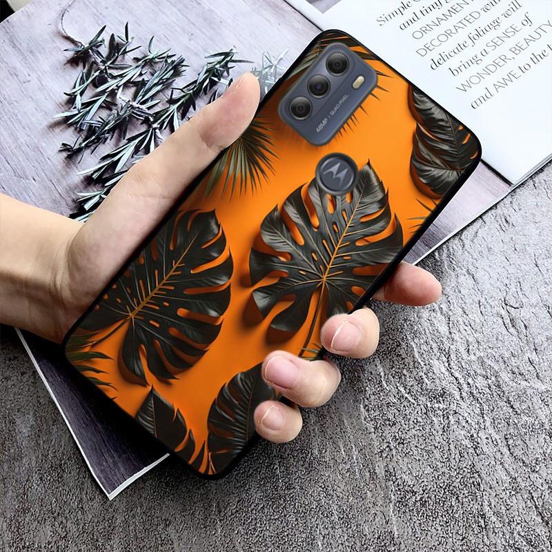 Tropical Leaf Palm Leaves Phone Case For Moto G84 G23 G24 G31 G32 G41 G51 G52 G53 G54 G71 G82 G42 G62 G200 G Play G Stylus
