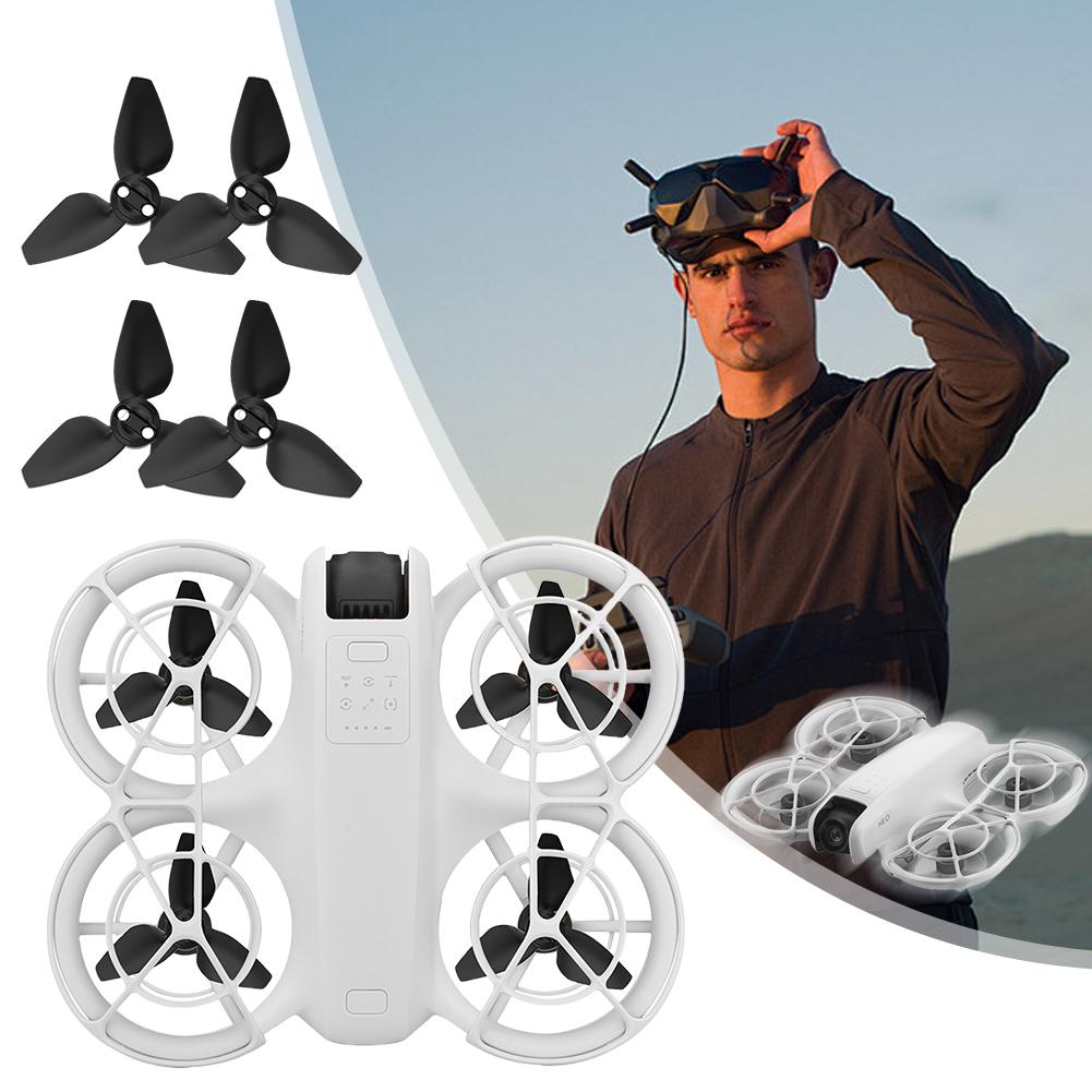 

2 пари пропелерів для вентиляторів DJI Neo Wing Запасні частини Кольорове весло Легкий пропелер дрона з гвинтом і викруткою рожевий
