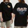 Funny Animals Capybara Cartoon Print Fashion Harajuku Harajuku Short Sleeve T-shirt Clothing Street Tops Tees Aesthetic Clothes
