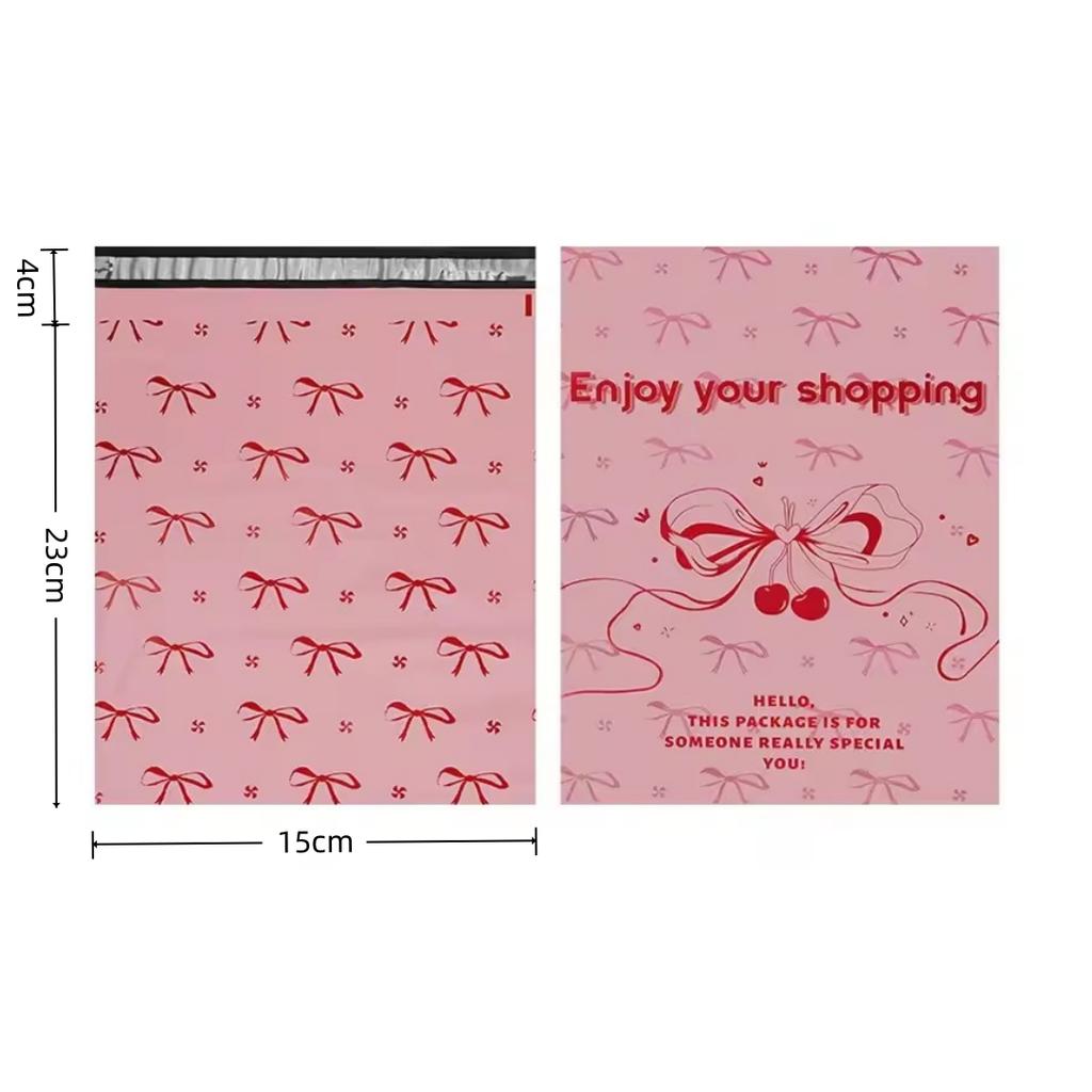 100pcs Pink Thank You Envelopes Shipping Bags Self Seal Packing Bags Sealed Express Bag Mailing Bag Express Packing Supplies
