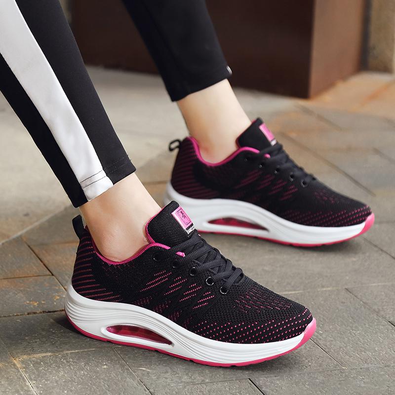 

Танцевальная обувь женская обувь на воздушной подушке с платформой-качалкой спортивная повседневная обувь, подчеркивающая стройность и рост студентка колледжа прогулочная обувь 35