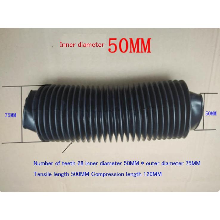 1x Rubber Corrugated Sleeve Flexible Moulded Bellows Rubber Nitrile Oil Resistant Dust Cover Tubes and Hose NEW