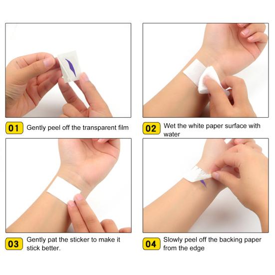 Autocolante Tatuaje Temporare Impermeabile Tatuaje False Tatuaje Imersive pentru Joc de Rol Artă pe Față și Corp Accesorii de Costum pentru Cosplay Halloween Festivaluri de Muzică