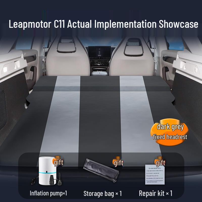Leapmotor C11 Automatická nafukovací matrace do auta - Podložka na spaní do kufru a vzduchový polštář na zadní sedadlo