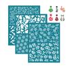 Silk Screen Stencils Geometric Silkscreen Stencils Tool for Printing on Clay Paper Wood T-shirt Jewelry Making Supplies