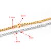 10meters/2meters Stainless Steel Sequins Chain for Jewelry Making Findings DIY Gold Color Bracelets Necklace Chain Accessories