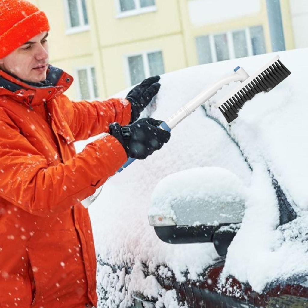 Ice Scrapers For Car Windshield Adjustable Long Handle Cleaner Winter Car Windshield Snow Ice Brush For SUV Truck Vehicle Sedans