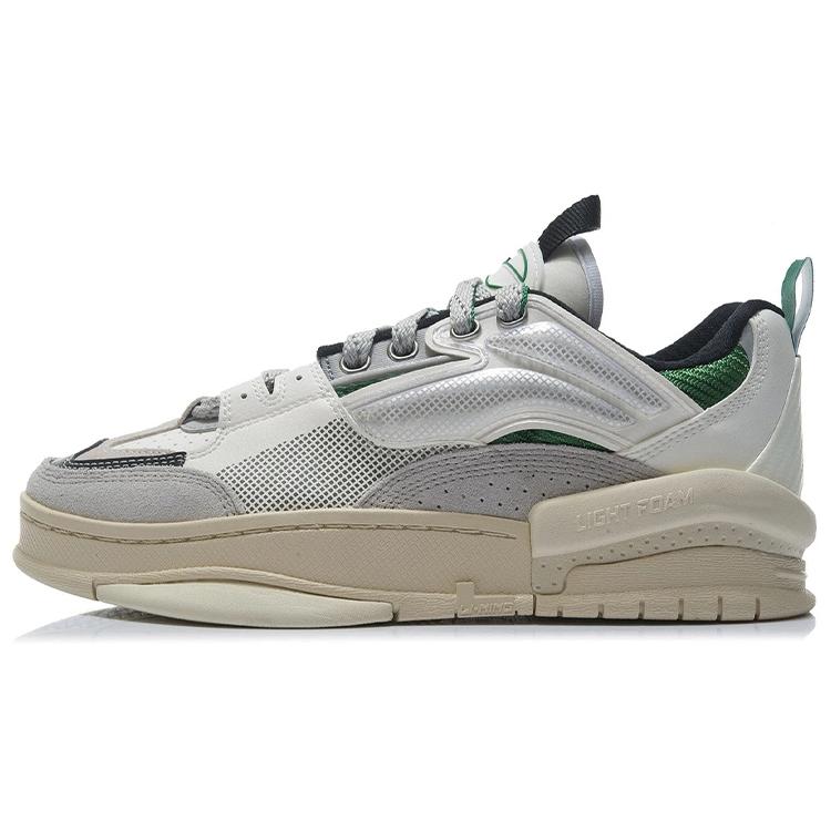 

New LiNing Zen Anti Slip And Wear Resistant Lightweight Low Top Skateboard Shoes Men s Microcrystalline Gray AGCR271-3 44