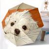 1pc Puppy Pet Automatic Open/Close Umbrella - Compact Travel Umbrella, 8-Rib Heavy-Duty Construction, Ideal Gift, Outdoor Accessory063