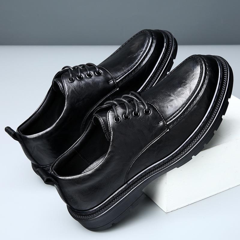 2025 Spring New Men's Shoes Cowhide Business Casual Comfortable Breathable Soft Sole Wear-resistant Formal Men's Leather Shoes