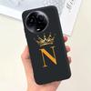 For Realme 11 5G Case Cute Crown Letters Silicone Soft TPU Shockproof Cover For Realme 11X 5G RMX3785 Funda Realme11 Phone Cases