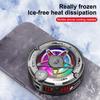2In1 Universal Portable Magnetic Clip Semiconductor Phone Cooler Digital Display Rgb Light Cooling Fan For Phone