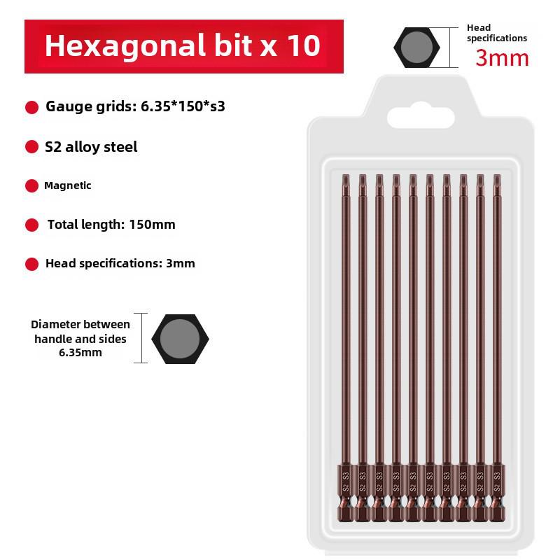Sada elektrických šroubovacích bitů Qingwei S2 Strong s magnetickou šestihrannou rukojetí