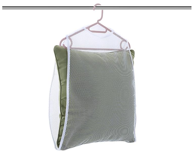 Trockenkissennetz, Trockennetz, Balkon, Winddichtes Kissen, Trockennetz, Tasche, Spielzeug-Trockenständer, Hängetest, Winddichter Wäscheständer