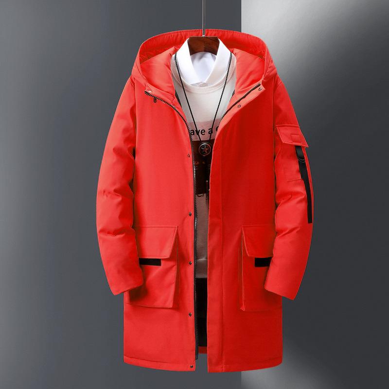 Medium and Long Large Size Korean Version Coat Winter Tooling Men's and Women's Cotton-padded Clothes