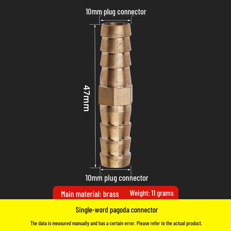Copper Pagoda Gas Nozzle with Inner Wire Adapter