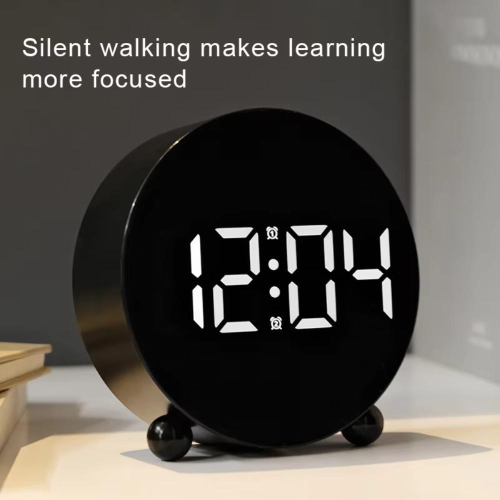 Big Digital Digital Alarm Clock Adjustable Brightness Smart Alarm Clock LED Clock  Travel